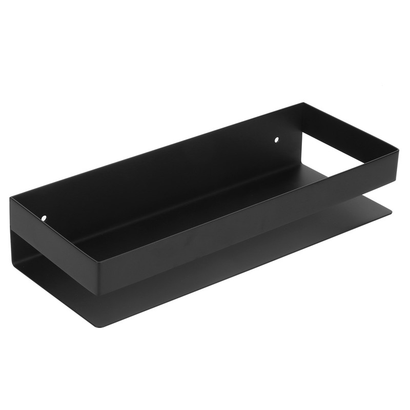 30cm Matt Black Shelf Stainless Steel Bathroom Shelf Kitchen Storage