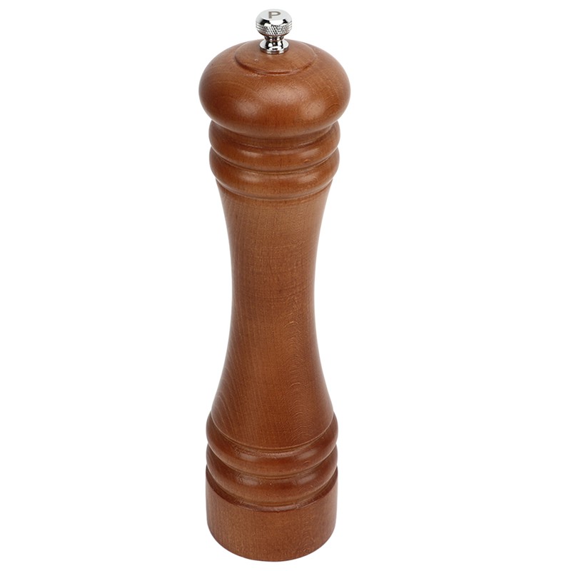 Wooden Pepper Grinder Refillable Rustproof Stainless Steel Core Manual Salt