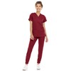 MediChic Scrub Sets for Women – 8-Pocket V-Neck Jogger Scrubs,