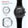 Bands for Moonswatch Watch,Curved SIlicone Strap Compatible with Omega X