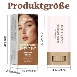 Foundation Stick für Boosted Skin Tint, Feuchtigkeitsspendender Contouring Stick, Vielseitig Verwendbarer Beauty Balm, Leicht und Nicht Fettend für Frauen (Colour, # 02)