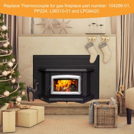 104286-01 ODS Pilot Assembly for Wall Heaters Fireplaces Gas Logs, Replace PP224, LPG8420, L98310-01,J3866 Gas Fireplace Thermocouple