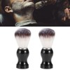 2PCS Men Portable Synthetic Nylon Beard Brush Salon Face Cleaning