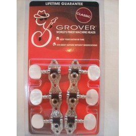 Grover Deluxe Classic Machineheads ~ 3+3 ~ Nickel
