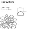 Trimming Shop Non Welded Metal D Ring Fasteners Durable Buckles