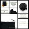 ecogreentextiles Black Cotton Drawstring Bags - Reusable Produce Bags