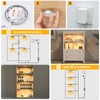 WOBANE Dimmable LED Puck Lights, Under Cabinet Lighting with Switch,