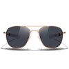 MERRY'S Classic Square Aviator Military Polarized Sunglasses for Men or