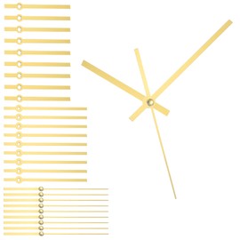 sourcing map 10 Sets Clock Hands, Aluminum Clock Hands Only Kit Parts Mechanism Replacement for DIY Repair Movements Parts for Living Bed Room Home Decoration, Gold 4.68 Inch