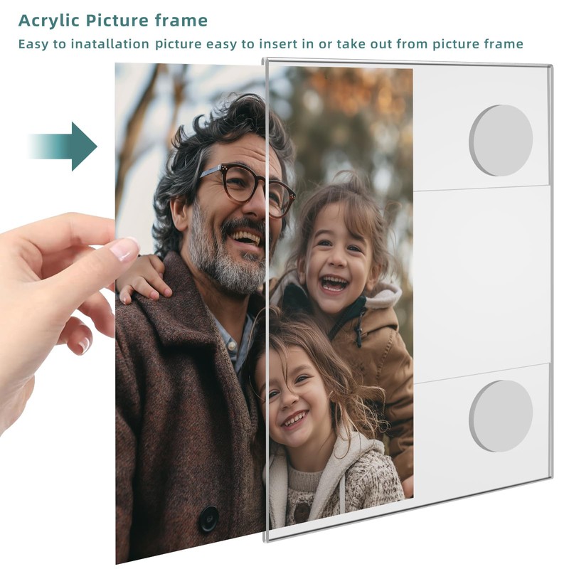 Bluesun 8x10 Picture Frame Stick Wall set of 2 pack