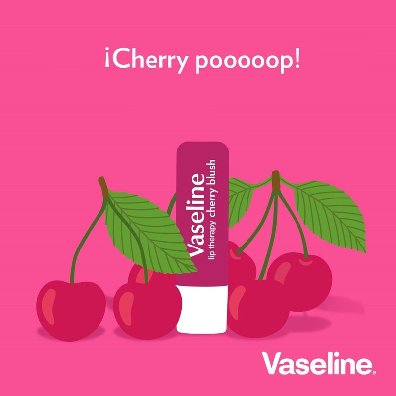Vaseline - Bálsamo para Labios, Lip Therapy Cherry Blush Hidratación