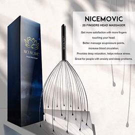 NICEMOVIC Regalos para el Día del Padre para papá y él, paquete de 2 masajeadores de cabeza, rellenos de calcetines para hombres, mujeres y adultos, m