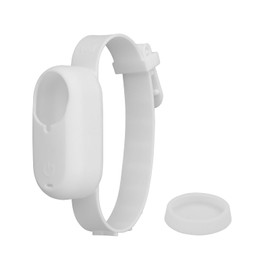 FlySimple Silicone Expansion Strap for Insta360 GO 3 3s Accessory Flexible Camera Holder Drone Mounting Pet Collar Vlog Band (White)
