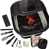 FOFOJÔY Collapsible Foot Spa Bath with Heat and Massage Roller,