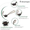 Keadic 12 Pack Heavy Duty Rustic Bronze Coat Hooks Kit