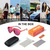 Retro Aviator Sunglasses for Women Men Trendy Polarized Sports Sunglasses