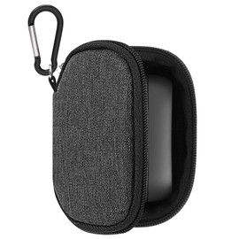 Geekria Ohrstöpsel-Tragetasche, kompatibel mit Jabra Elite 10 Gen 2, Elite 75t Hülle, Ersatz-Schutzhülle für Kopfhörer, Reisetasche mit Kabelaufbewahrung, Dunkelgrau