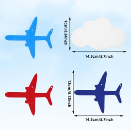 2 Pack Airplane Decorations for birthday party,Airplane Cloud Garland with cloud decorations for Birthday travel party,plane Themed for Home School