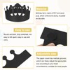 sourcing map 12 Pcs Paper Crowns Black Foil Birthday Crowns