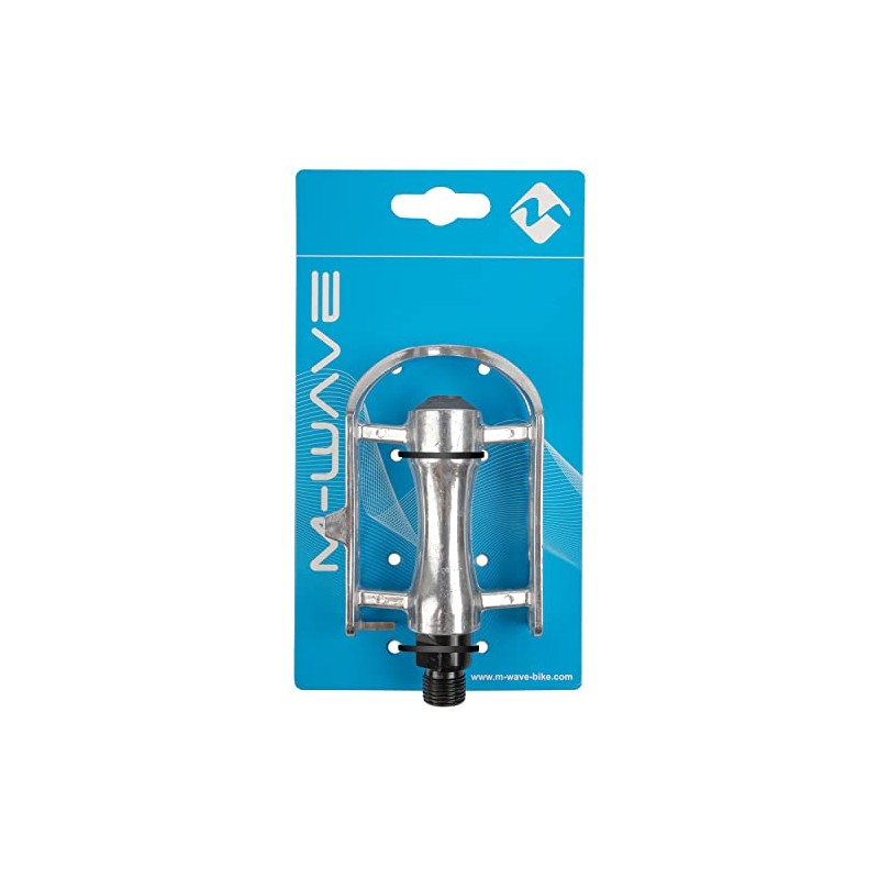 M-Wave Steady A11 Road Bike Pedals, Silver, 62 x 96