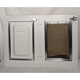 baboni 3-Flap Pet Door for Wall/door, Steel Frame and Telescoping Tunnel, SMALL