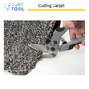 C.JET TOOL 10" Heavy Duty Scissors, Carpet Cutter, Industrial Scissors,