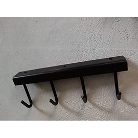 YNNI KAMADO TQH Universal Side Tray Set Rail with 4 hooks Black Tool Accessory