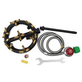 COOKAMP Propane Gas Outdoor Jet Burner with 23 Brass Tips and Regulator for Camping, Turkey, and Stove Buddy Cooking JB-23LP(Propane Gas 23 Tips & Regulator)