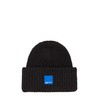 KARL LAGERFELD JEANS Women's Box Logo Beanie Hat, black