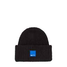 KARL LAGERFELD JEANS Women's Box Logo Beanie Hat, black