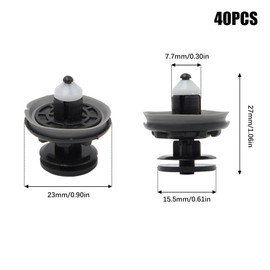 UTMACH 7L6868243 Door Panel Mounting Clips Car Door Trim Mounting Clips for Golf 5 6 7, VW T5 T6 Passat Polo Skoda Caddy, A4 A5 A6 Mounting Clips Pack of 40