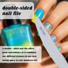 Pack of 16 Nail Files Gel Nails, Professional Nail File,