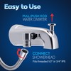 All Metal Tub Spout with Diverter & Integrated Shower Hose