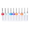 TA-VIGOR 10Pcs 1.1mm-2.0mm Micro Drill Bit, 1/8 Inch Shank PCB