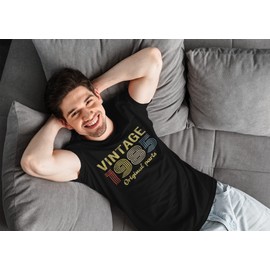 40th Birthday Gift Shirt for Men - Vintage Original Parts 1985 Retro Birthday - 001 - F/Kelly-Lg