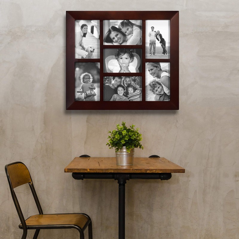 Malden International Designs Berkeley Beveled Edge Wood Collage Picture Frame,