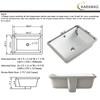 18 Inch Undermount Bathroom Sink Small Rectangle Undermount Sink White