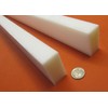 White HDPE (High Density Polyethylene) Rectangular Bar 1.00" (1") x