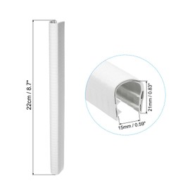 PATIKIL 8.7 Inch Skateboard Deck Guards Protector, 2 Pack Skate Deck Edge Protection Skateboard Protective Gear, White