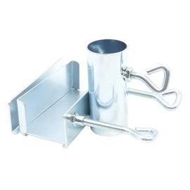 POFET Parasol Holder Made Of Metal, Table Clamp For Garden Umbrellas With Hooks, Umbrella Stand For Terrace Or Table, Umbrella Stand Parasol Holder For Garden Terrace Balcony Railing