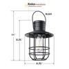 Xodus Innovations BL820-2 Battery-Operated LED Filament Style Lantern Outdoors Either