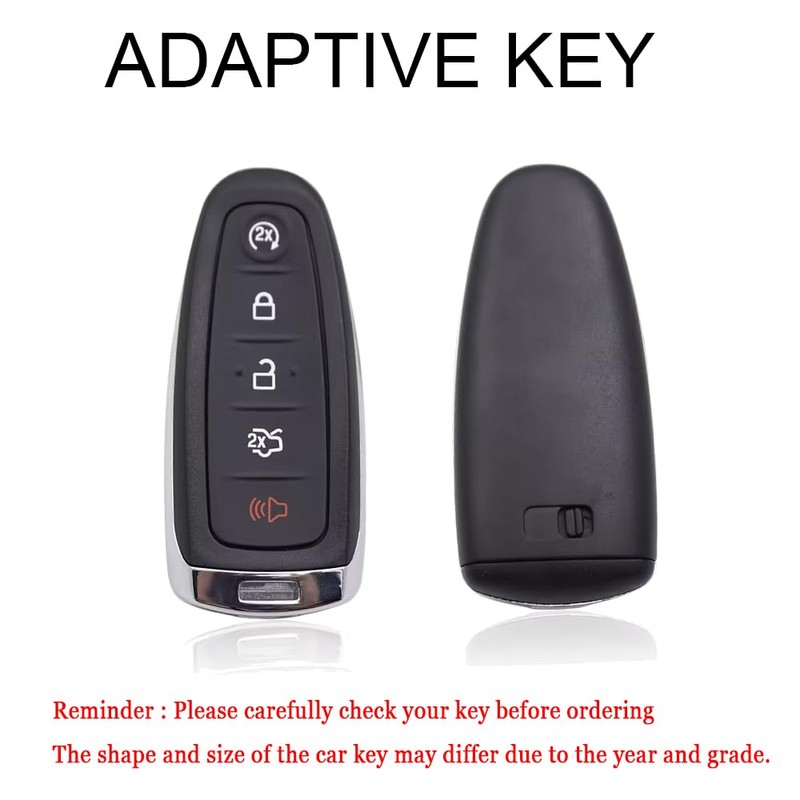 HIBEYO Key Fob Cover for Ford Edge Escape Focus C