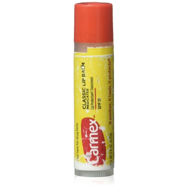 Carmex Everyday Protecting Lip Balm Stick, Original SPF 15, 0.15 ounces (Pack of 10)