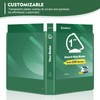 COMIX Sturdy 1 Inch Binders 3 Ring with Clear View