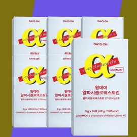 Novarex Co., Ltd. Days On One Day Alphacyclodextrin 3g x 14 packs (6) / 데이즈온 원데이 알파시클로덱스트린 3g x 14포 6개