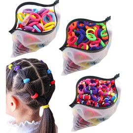 300 Pcs Baby Hair Ties,Hair Ties For Toddler Girls,Cotton Elastic Infant Hair Ties,Seamless Toddler Hair Ties For Girls