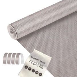 Faraday Fabric Military Grade Fabric 98×43 inch Nickel Copper Faraday Cloth for WiFi, GPS