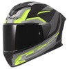 LS2, Integral Motorcycle Helmet RAPID III HYPER Black HV Yellow,