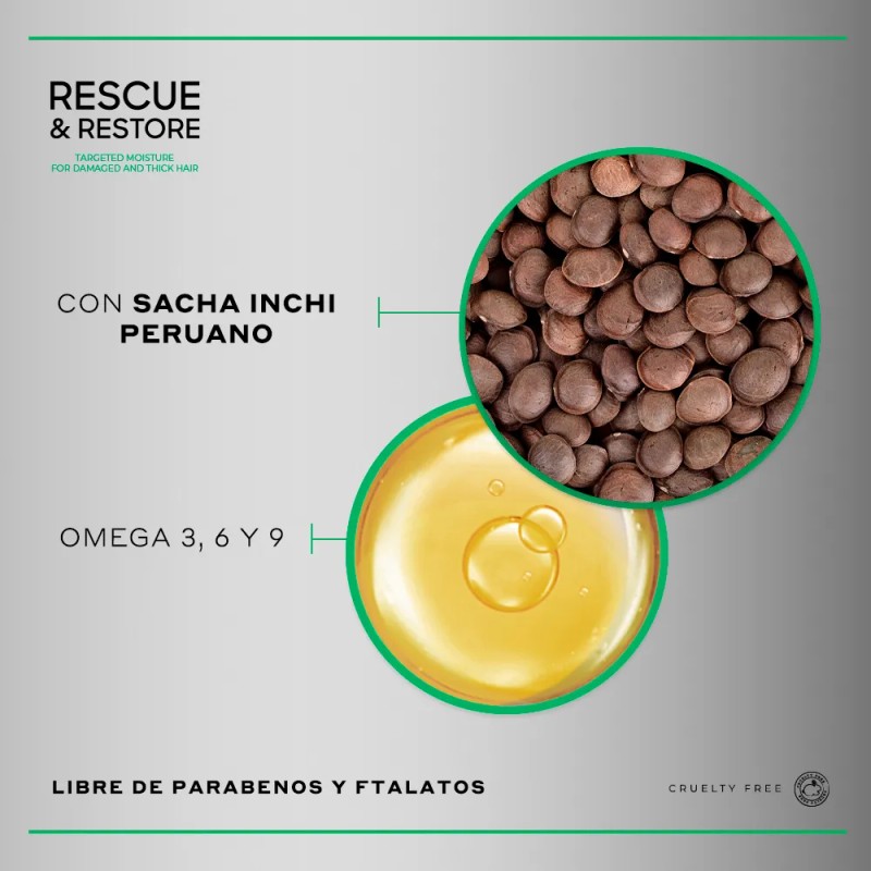 Martha Debyale Hair Tech Rescue Restore Mascarilla Restauración Sacha Inchi