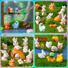 TUGHJXY 42PCS Mini Resin Animals Set - Mini Resin Miniature